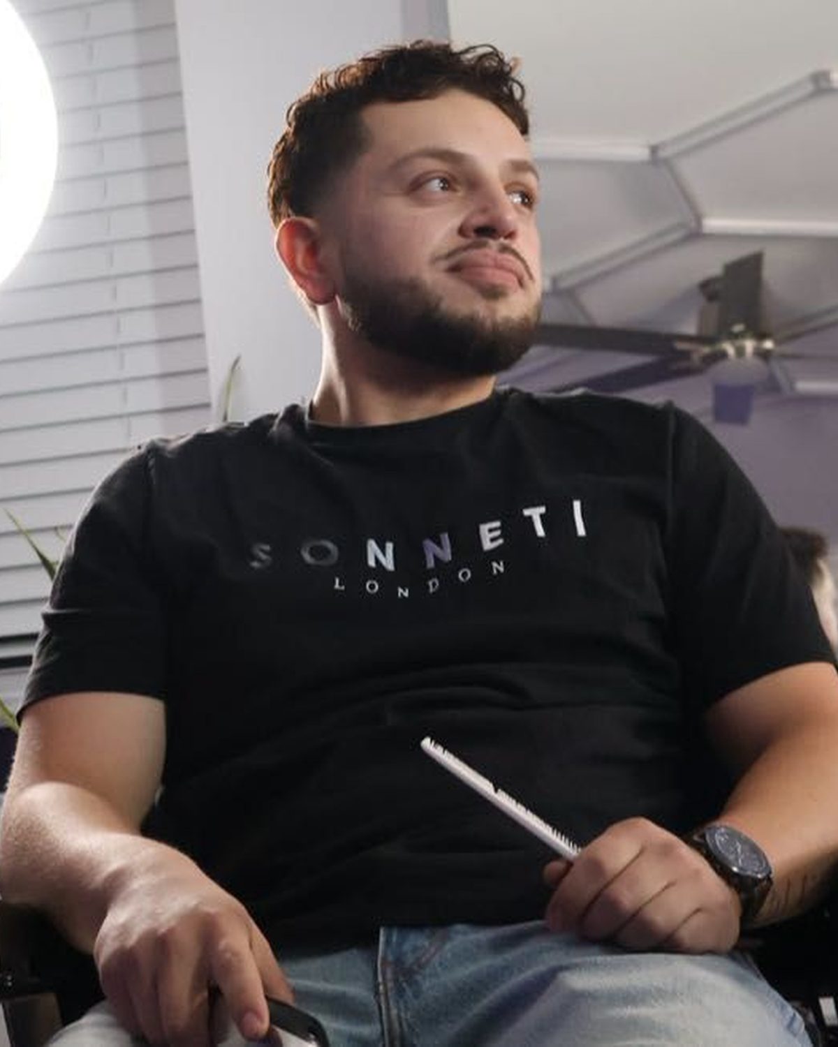 Eric Rodriguez, barber at Dutch Cuts