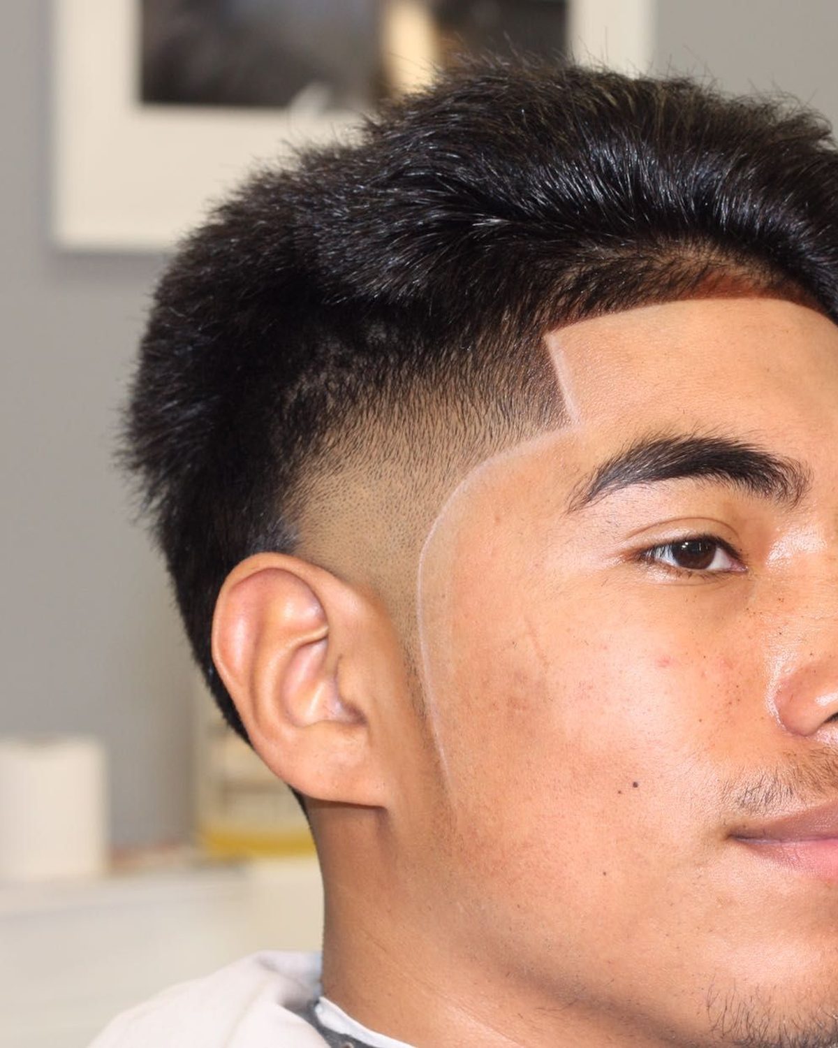 Mid fade with textured top by Dutch