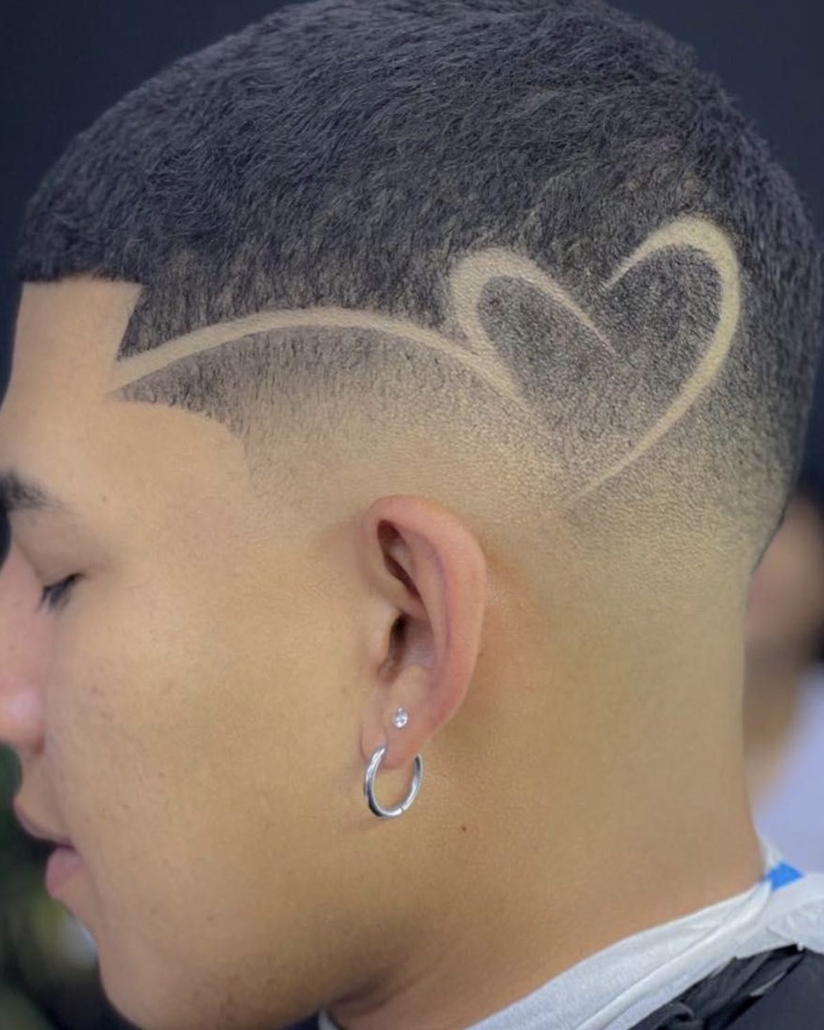 Fade with freestyle design by Dutch