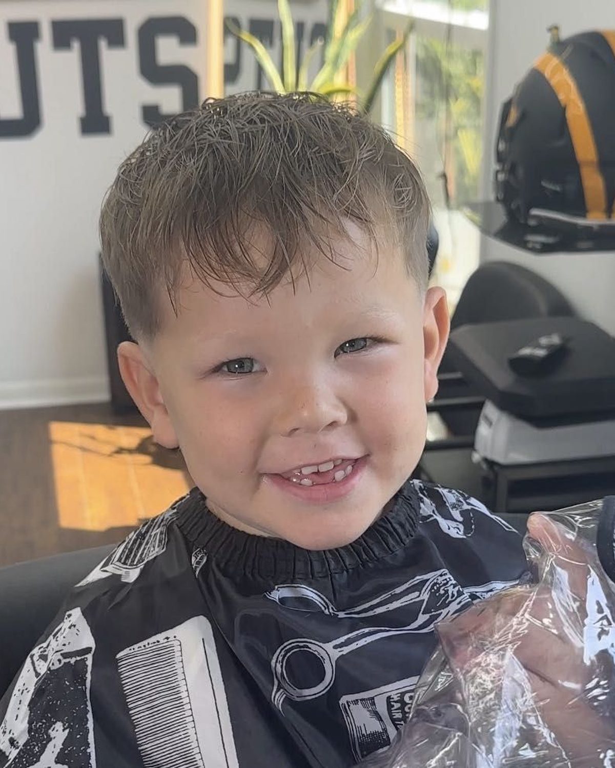 Kids cut by Brian