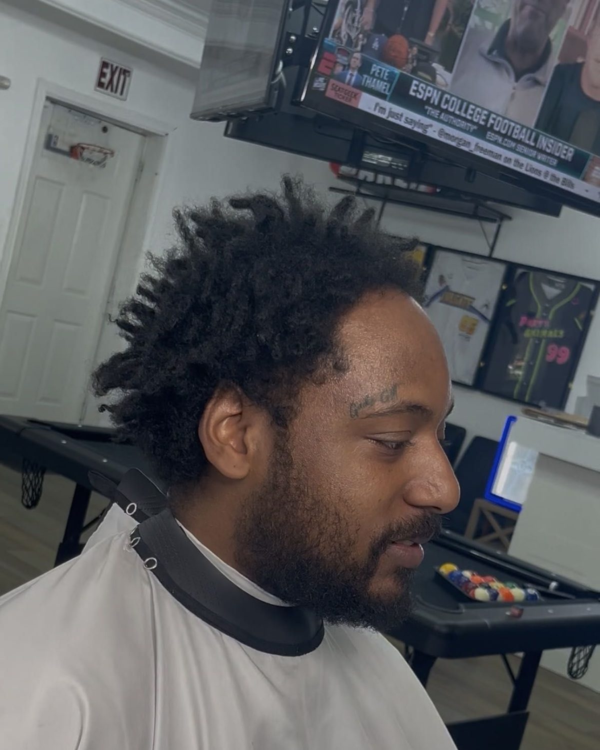 Drop fade on curls by Rod